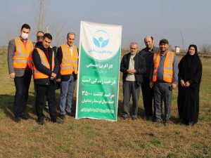 مراسم روز درختکاری در مزرعه حامی نمایندگی گیلان با مشارکت زندانیان